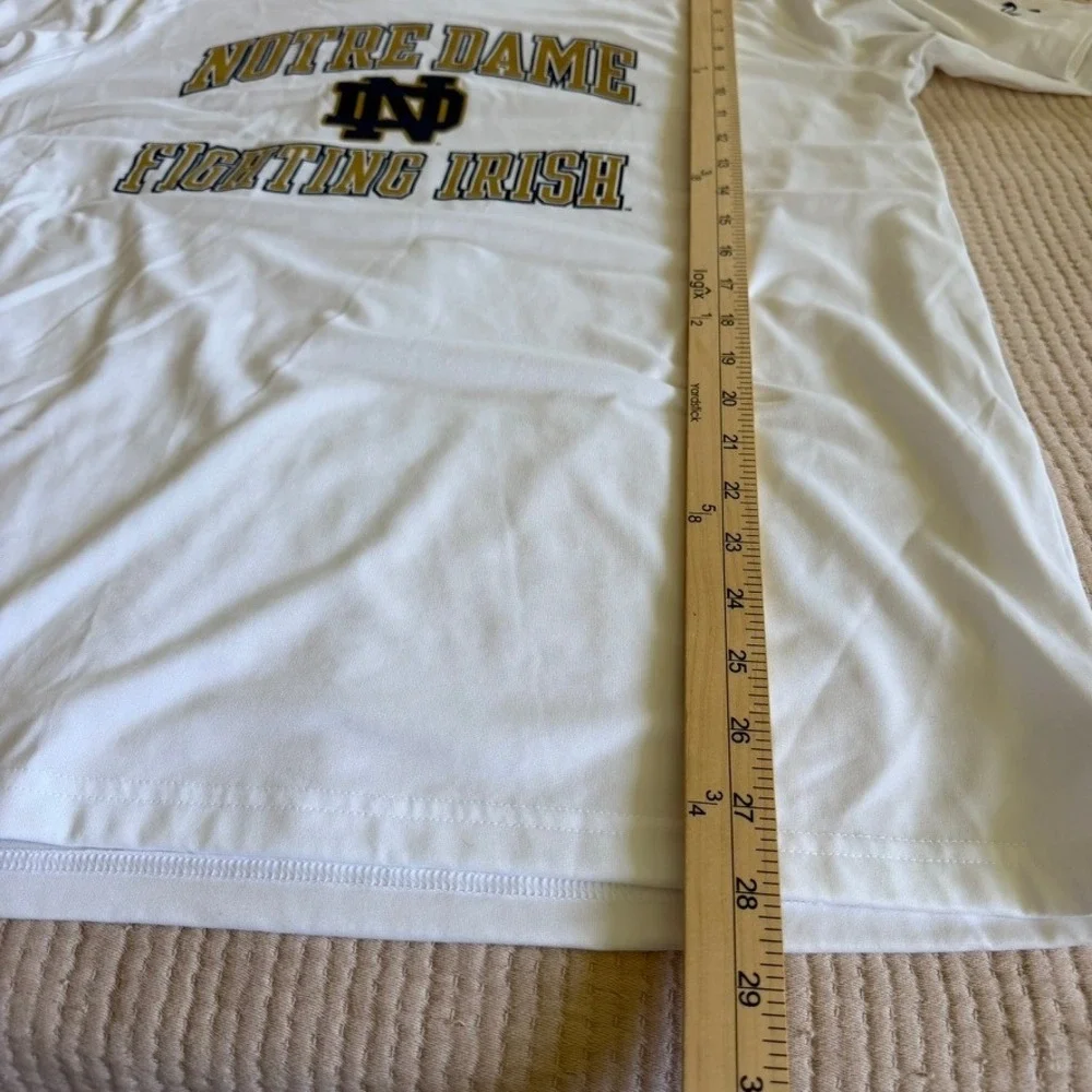 Under Armour Notre Dame Fighting Irish Mens Large White HeatGear Graphic T-Shirt